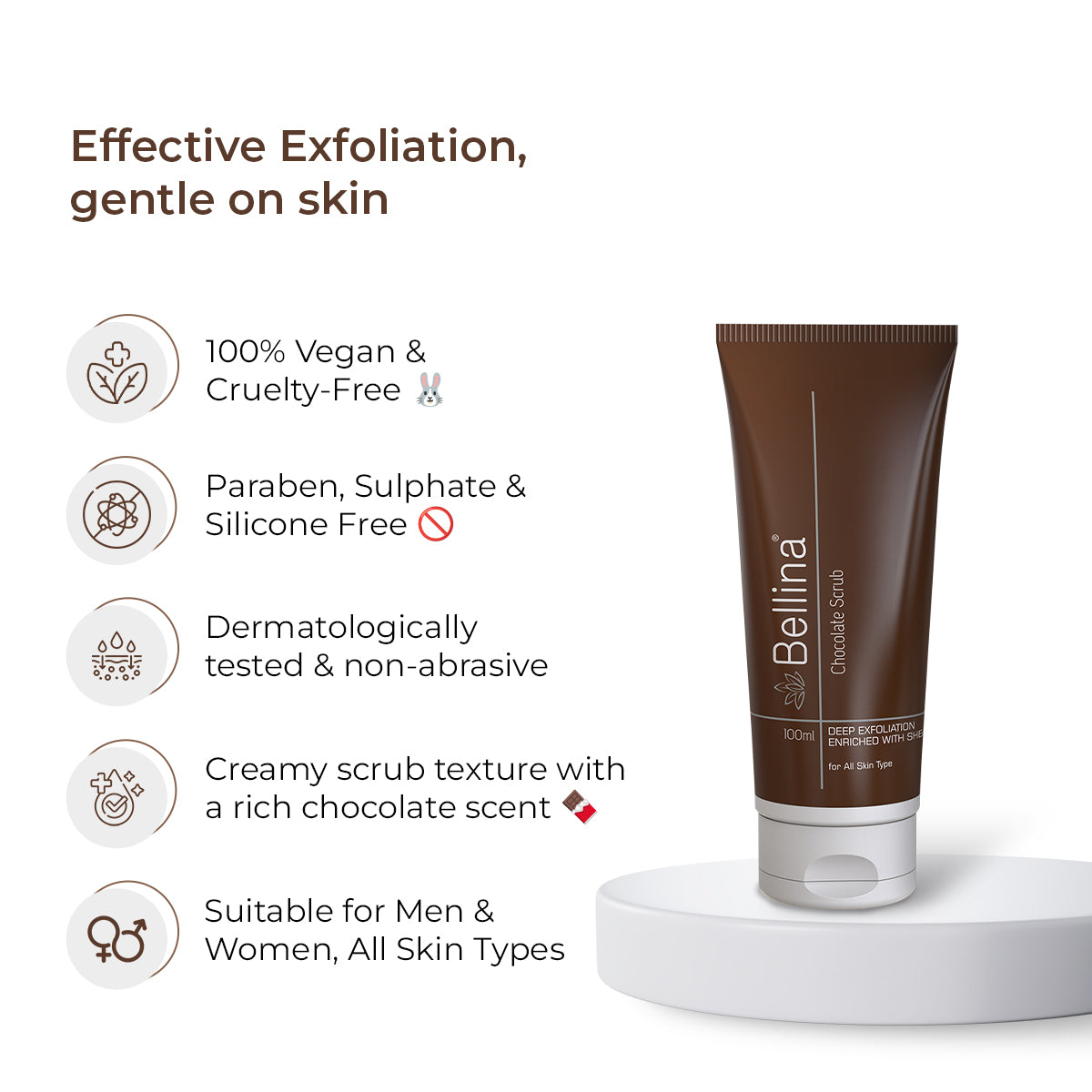 Bellina Chocolate Scrub-100ml