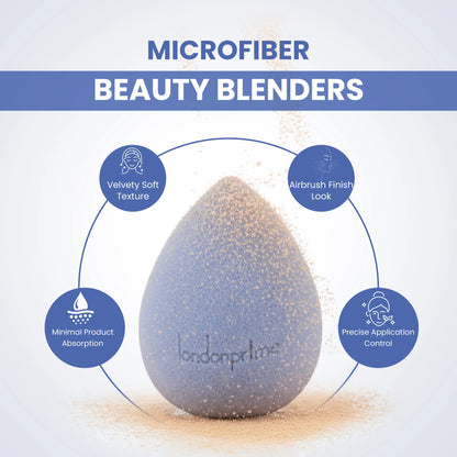 London Prime Microfiber Velvet Sponge - Argentenian Blue