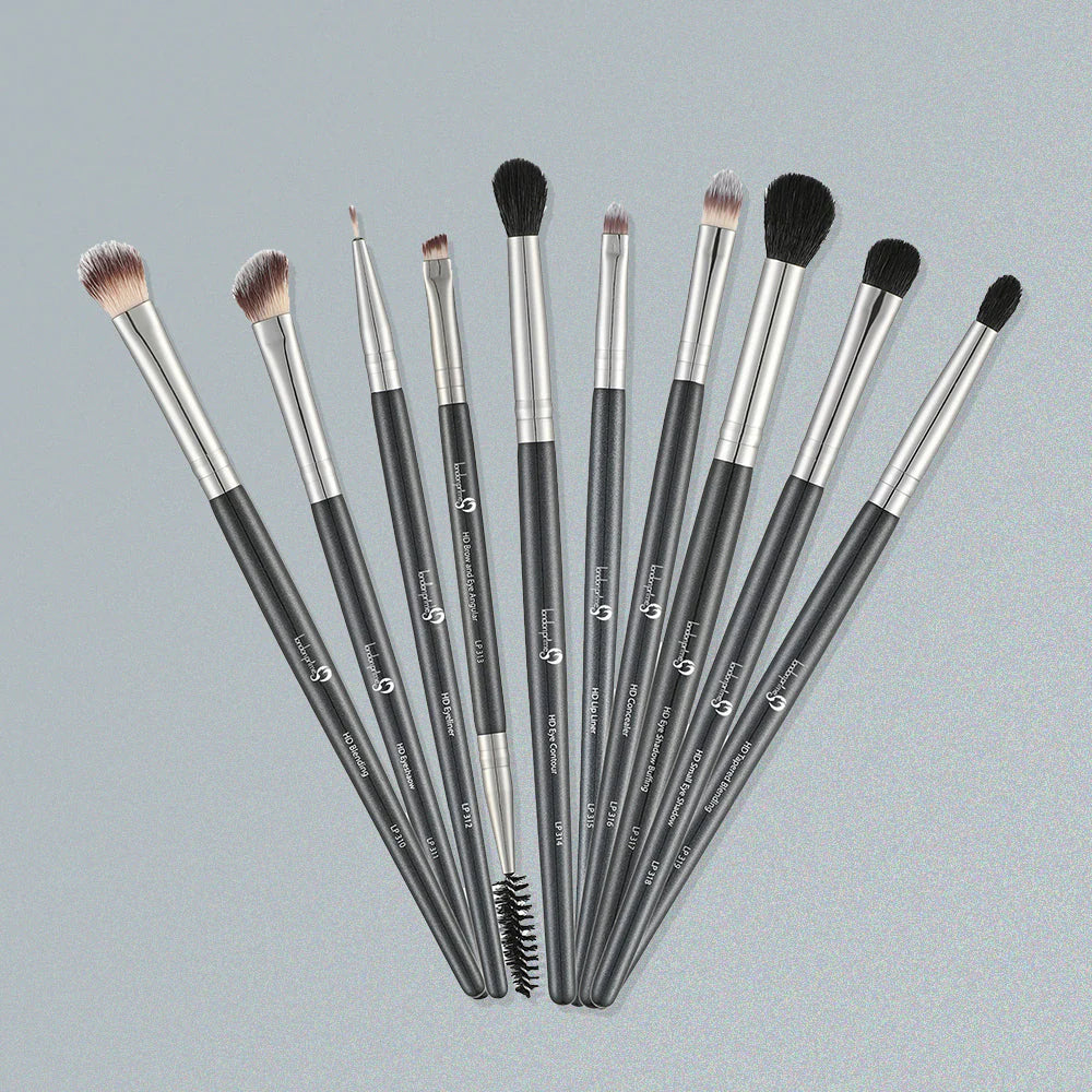 London Prime HD Eye Essential Brush Set 10 Pcs