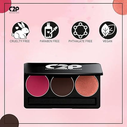 C2P BASIC TRIO 2 (BLUSHER - CONTOUR - HIGHLIGHTER)
