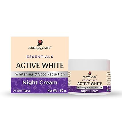AROMA CARE ACTIVE WHITE WHITENING & SPOT REDUCTION NIGHT CREAM 50GM