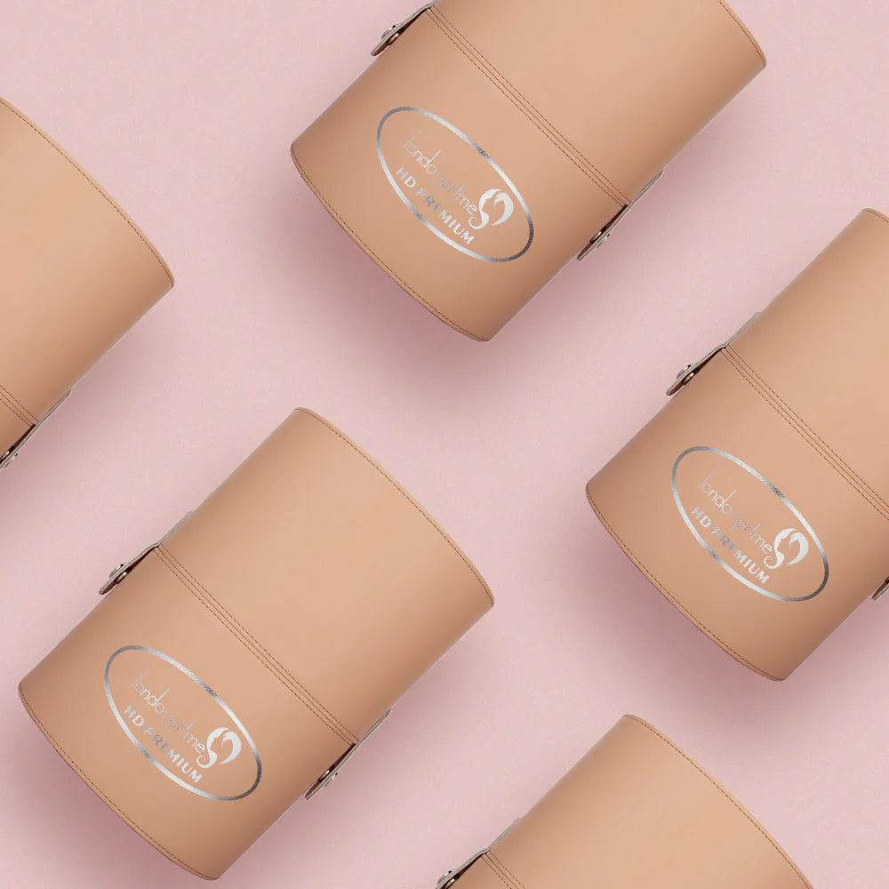 London Prime Cosmetics Brush Holder Cylinder Shaped - Peach (Large)