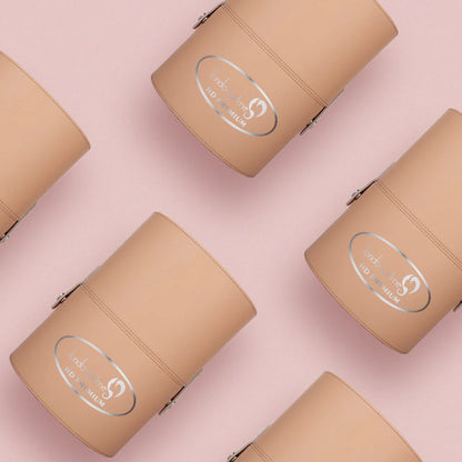 London Prime Cosmetics Brush Holder Cylinder Shaped - Peach (Large)