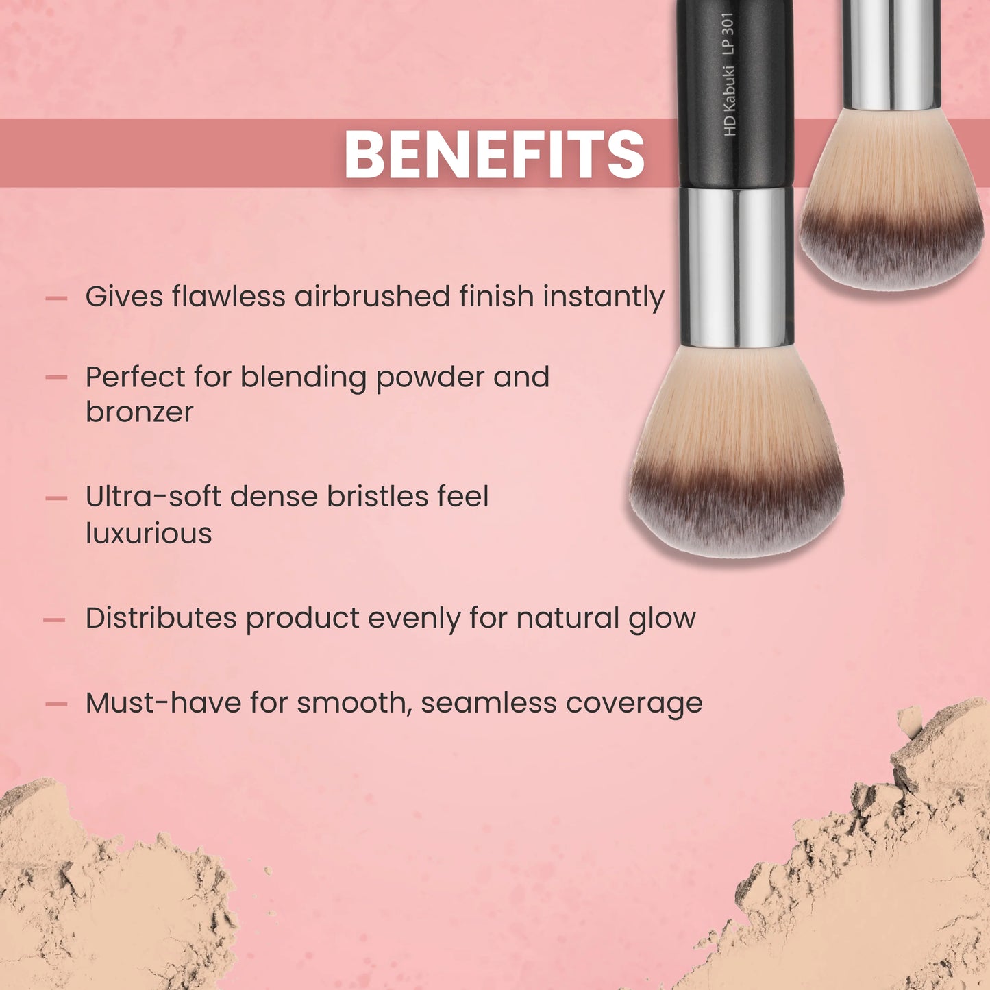 LONDON PRIME HD KABUKI BRUSH LP 301