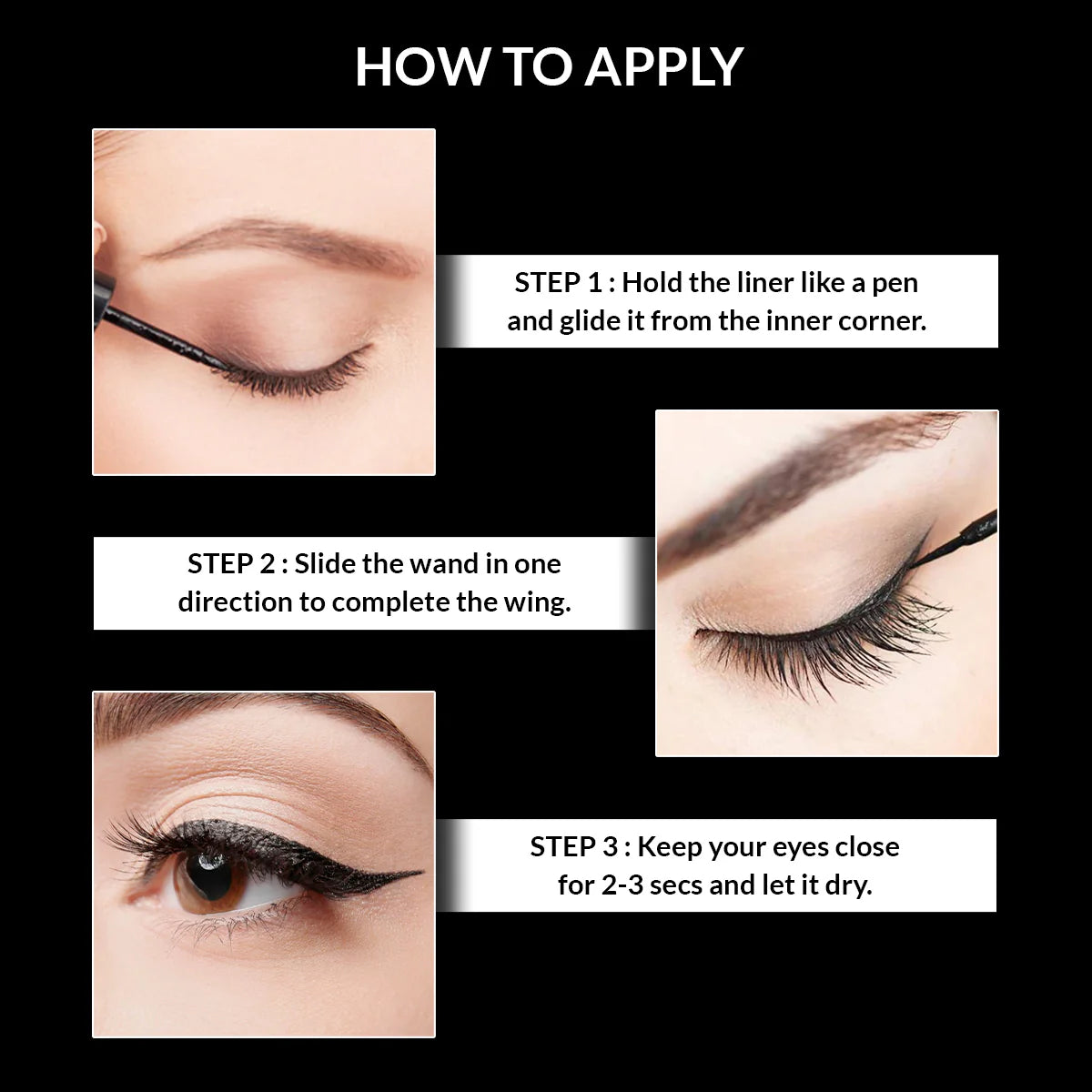 STARS WATERPROOF EYELINER BLACK