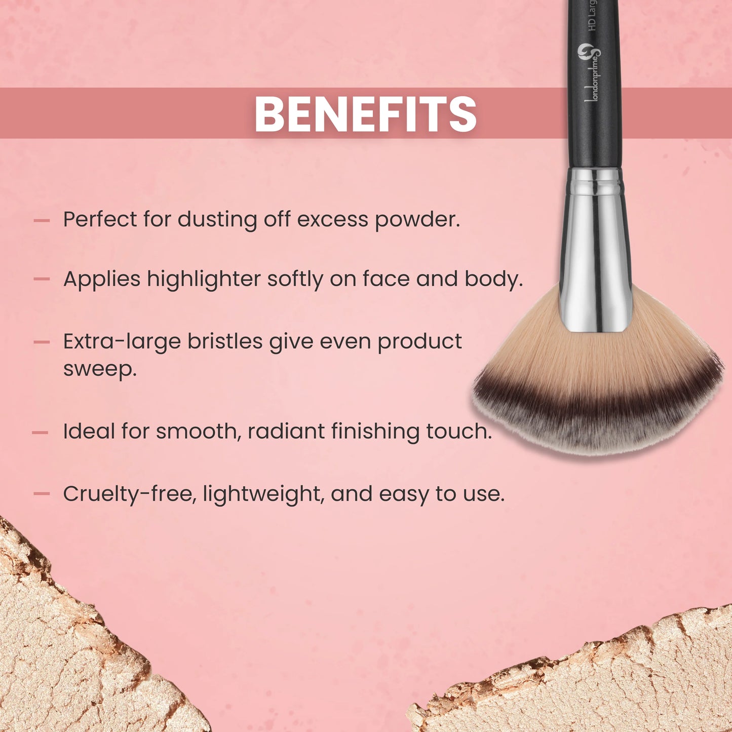 London Prime Large Fan Brush [LP 332]