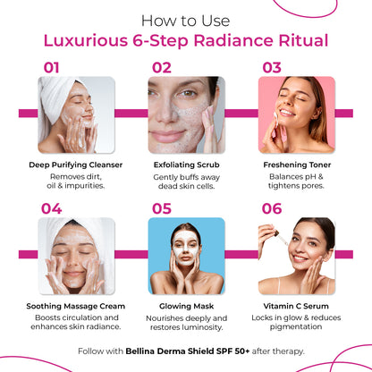 Bellina Skin Lightening Facial Kit (For Normal to Dry Skin)