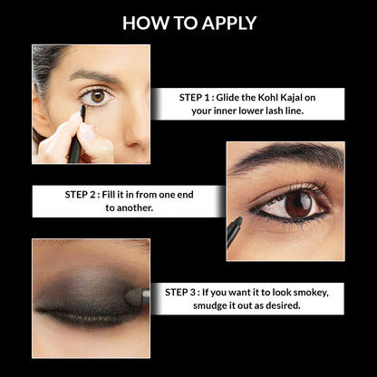 STARS KOHL KAJAL MIDNIGHT BLACK B001