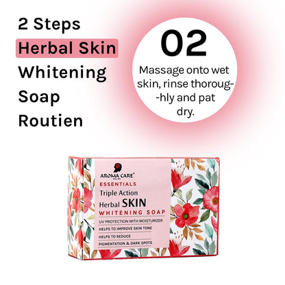 AROMA CARE HERBAL SKIN WHITENING SOAP 75GM