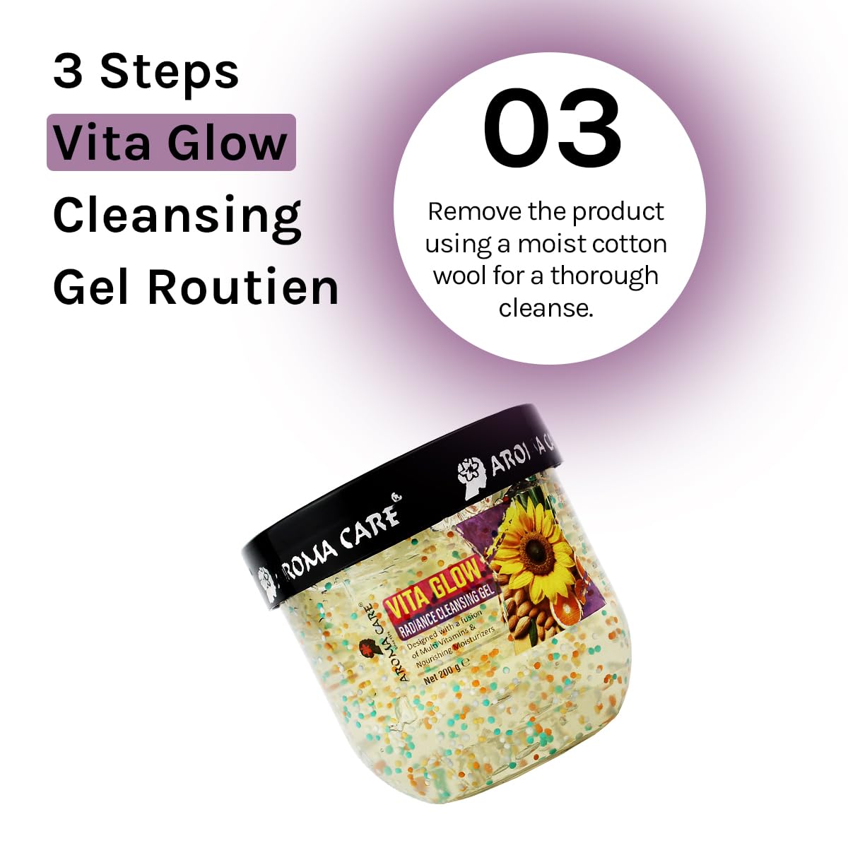 AROMA CARE VITA GLOW RADIANCE CLEANSING GEL 400GM