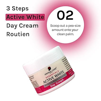 AROMA CARE ACTIVE WHITE WHITEING & SPOT REDUCTION DAY CREAM 50GM