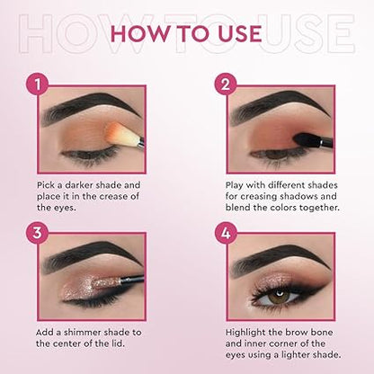 C2P DEEP ROSE EYESHADOW PALETTE