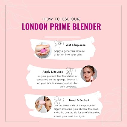 London Prime Precision Beauty Blender - Cameo Pink