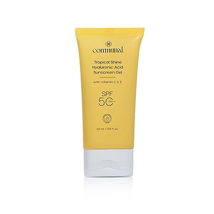 COMMUNAL TROPICALSHINEHYALURONIC ACID SUNSCREEN GEL 50ML