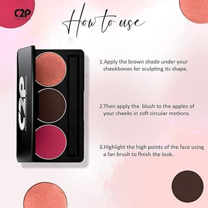 C2P BASIC TRIO 2 (BLUSHER - CONTOUR - HIGHLIGHTER)