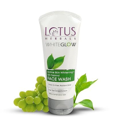 Lotus Herbal WhiteGlow Skin Brightening + Oil Control Facewash 100GM