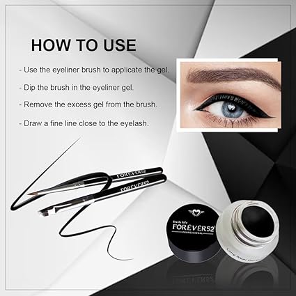 Forever 52 Long Wear Gel Eyeliner & Tattoo GT001 (5gm)