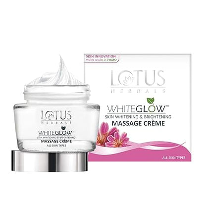 Lotus Herbal Whiteglow Skin Whitening And Brightening Massage Creme, 60g