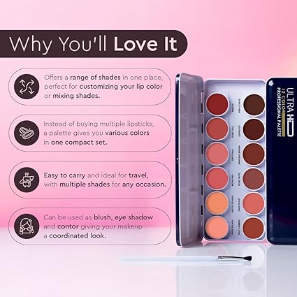 C2P LIPSTICK PALETTE METAL (12 SHADES)