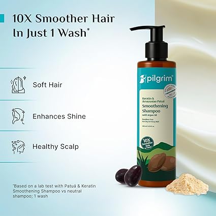 PILGRIM PATUA & KERATIN SMOOTHENING SHAMPOO