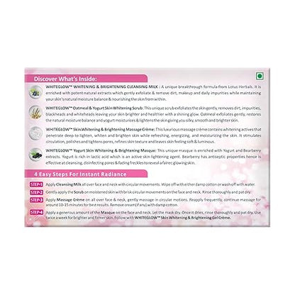 Lotus Herbal WhiteGlow InstaGlow Brightening 4 in 1 Facial Kit