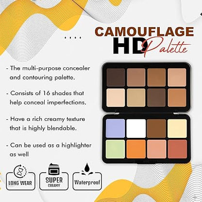 FOREVER 52 16 Color Camouflage HD Palette - CHP001