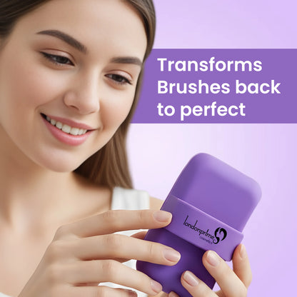 London Prime Silicone Makeup Brush Cleaner - Purple