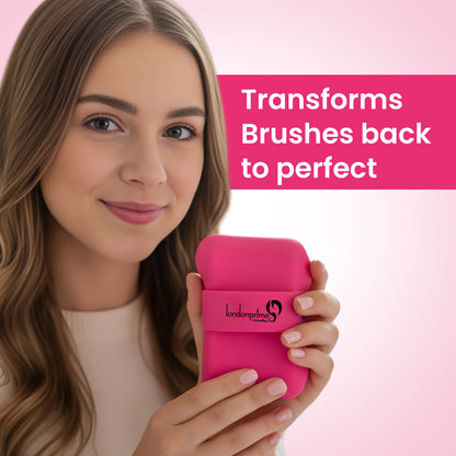 London Prime Silicone Makeup Brush Cleaner - Pink