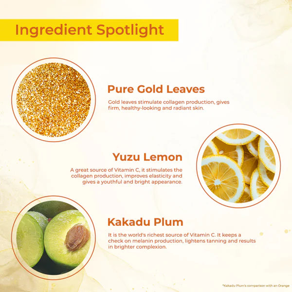 LOTUS HERBAL WHITEGLOW VITAMIN-C + Gold RADIANCE SERUM 30ML