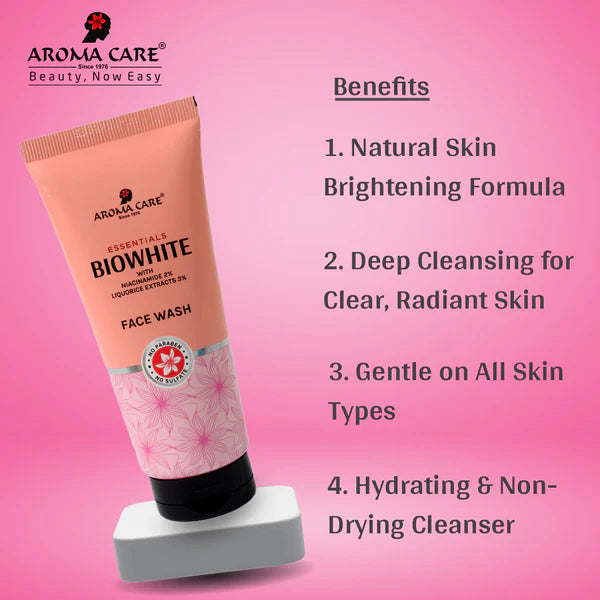 AROMA CARE BIO WHITE FACE WASH 50ml