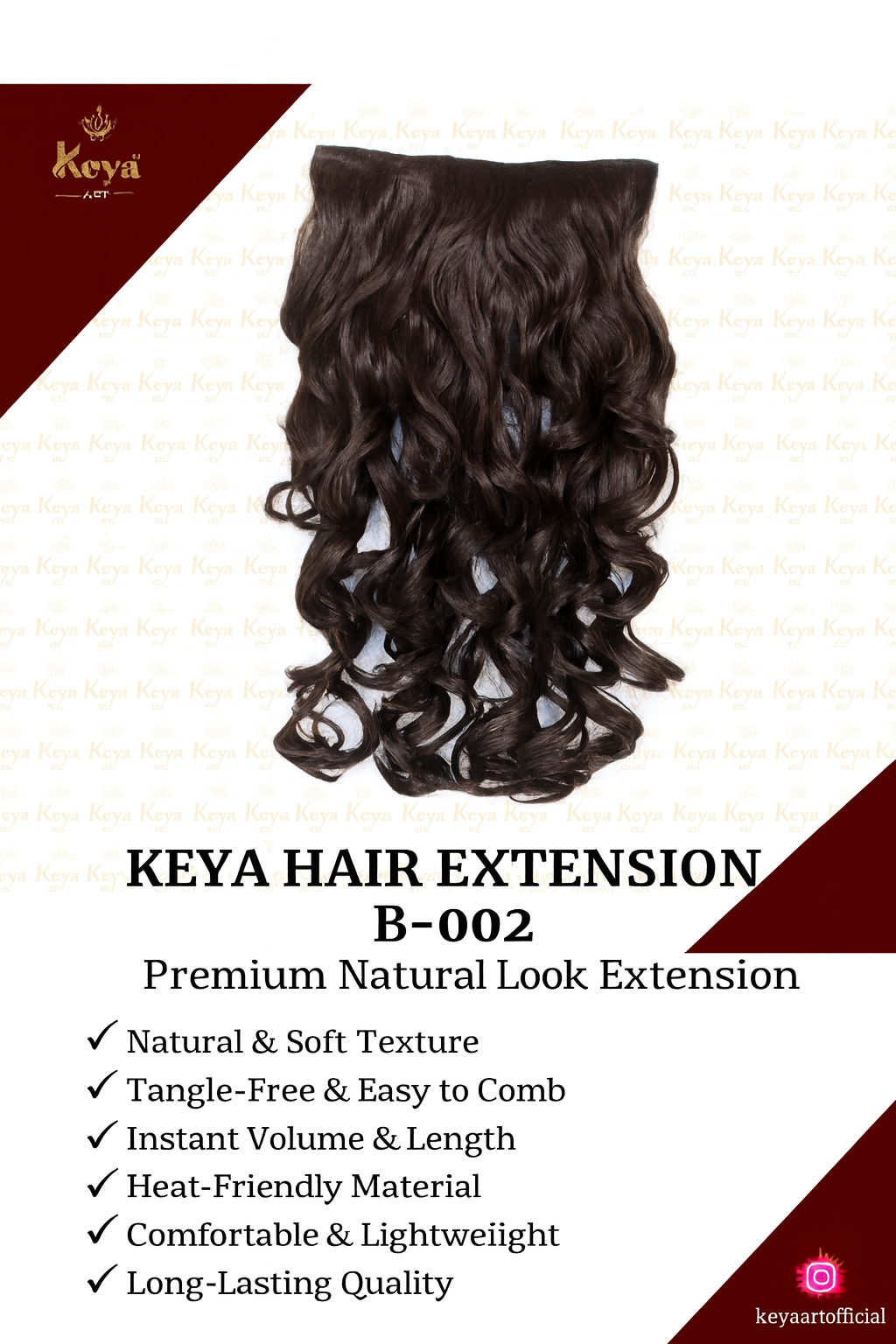 KEYA HAIR EXTENSION B-002
