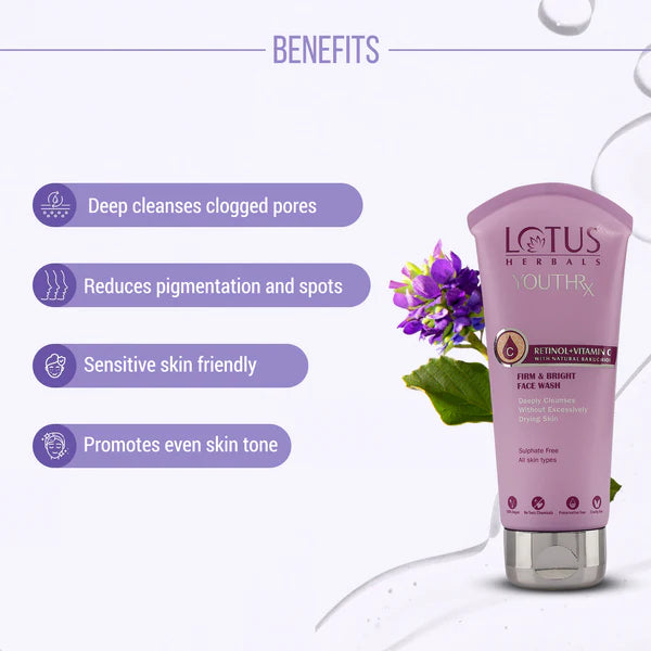 LOTUS HERBAL RX FIRM & BRIGHT FACE WASH 100ML