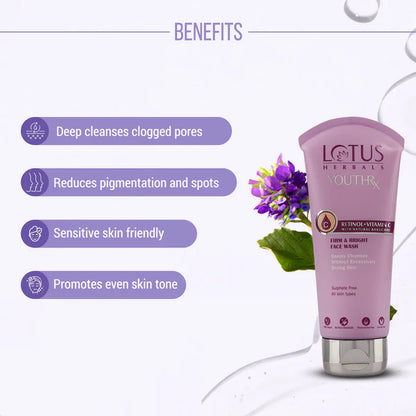 LOTUS HERBAL RX FIRM & BRIGHT FACE WASH 100ML