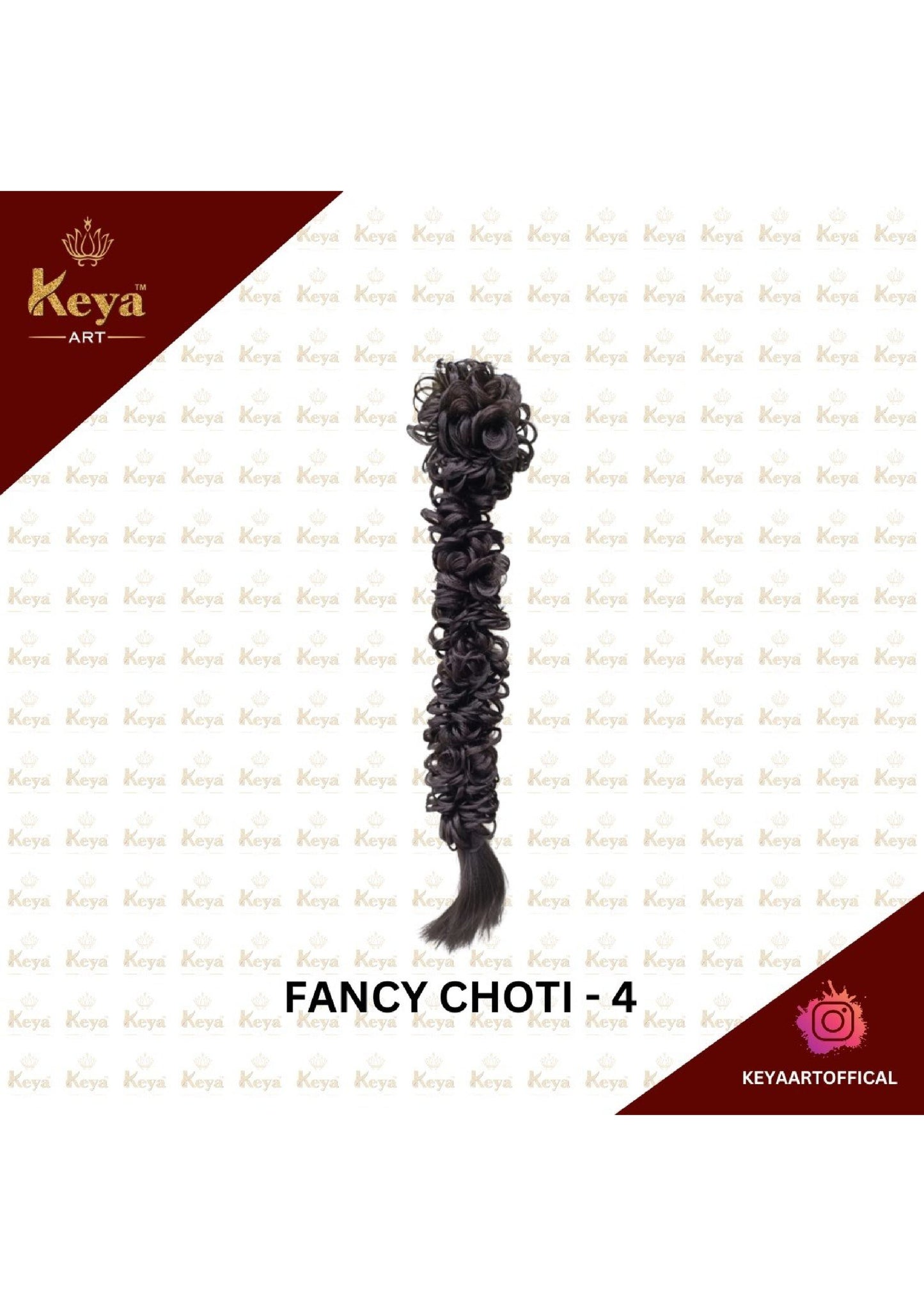 KEYA HAIR EXTENSION FANCY CHOTI - 4