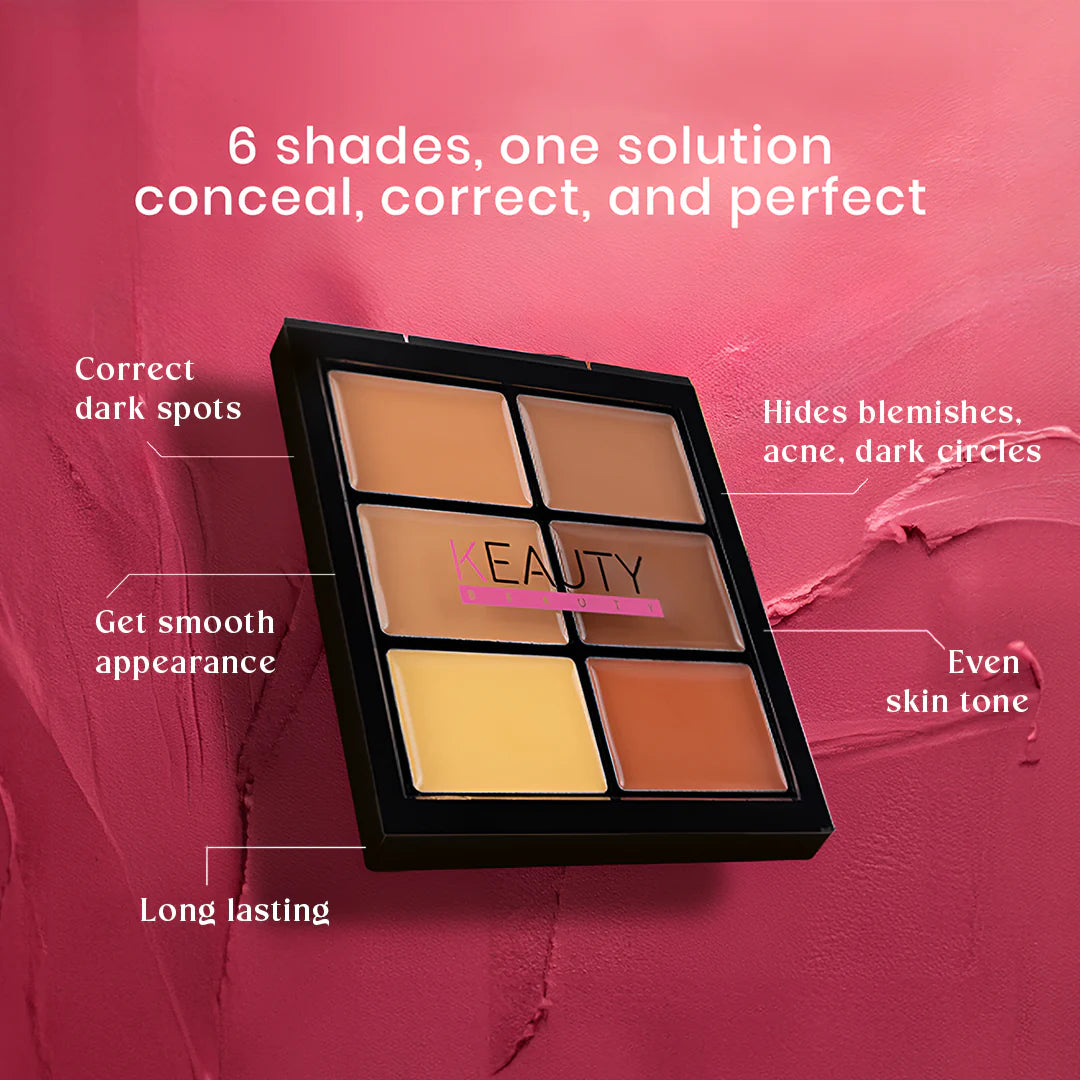 KEAUTY BEAUTY 6 SHADE CONCEALER