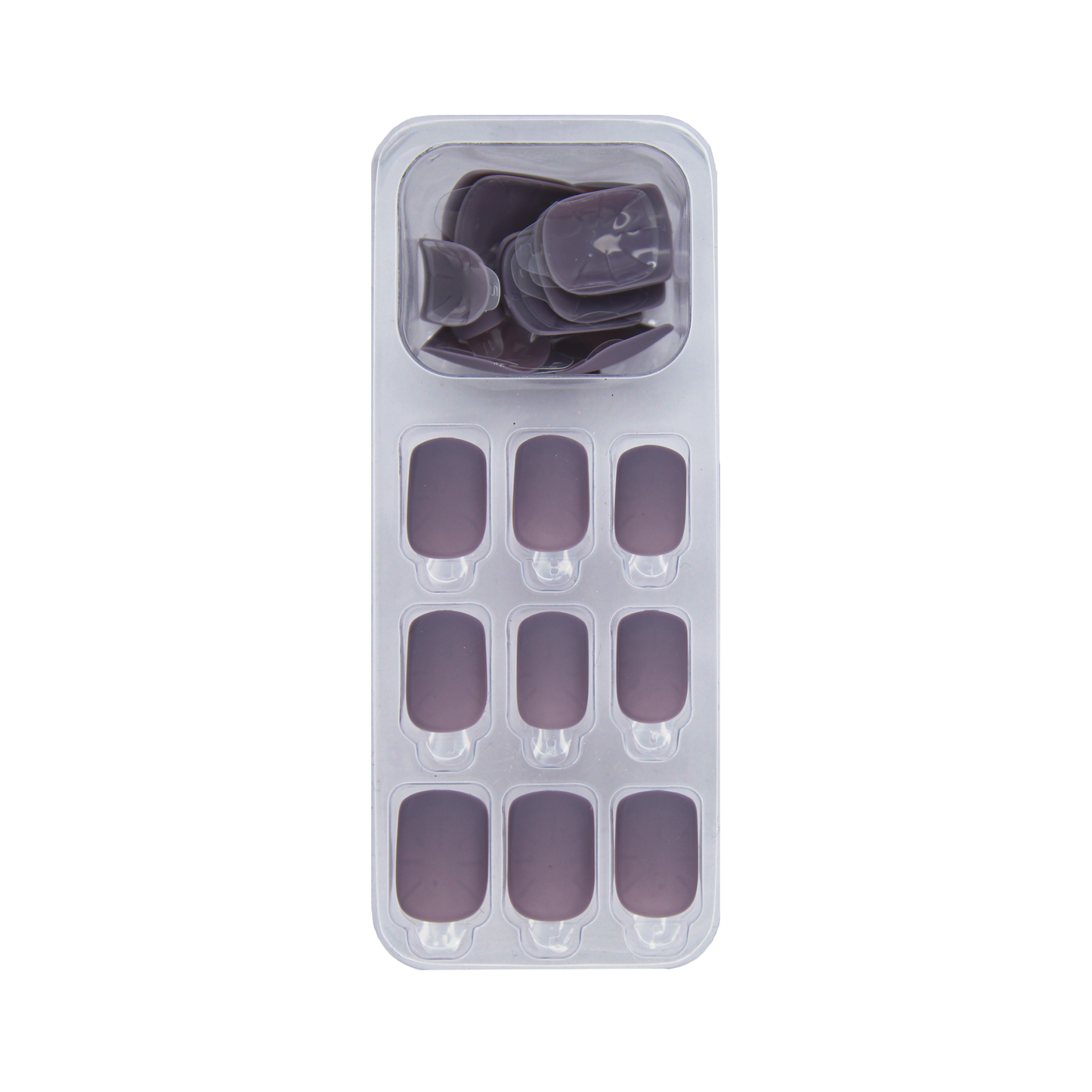 LICK NAILS Matte Purple Square Press On Nails