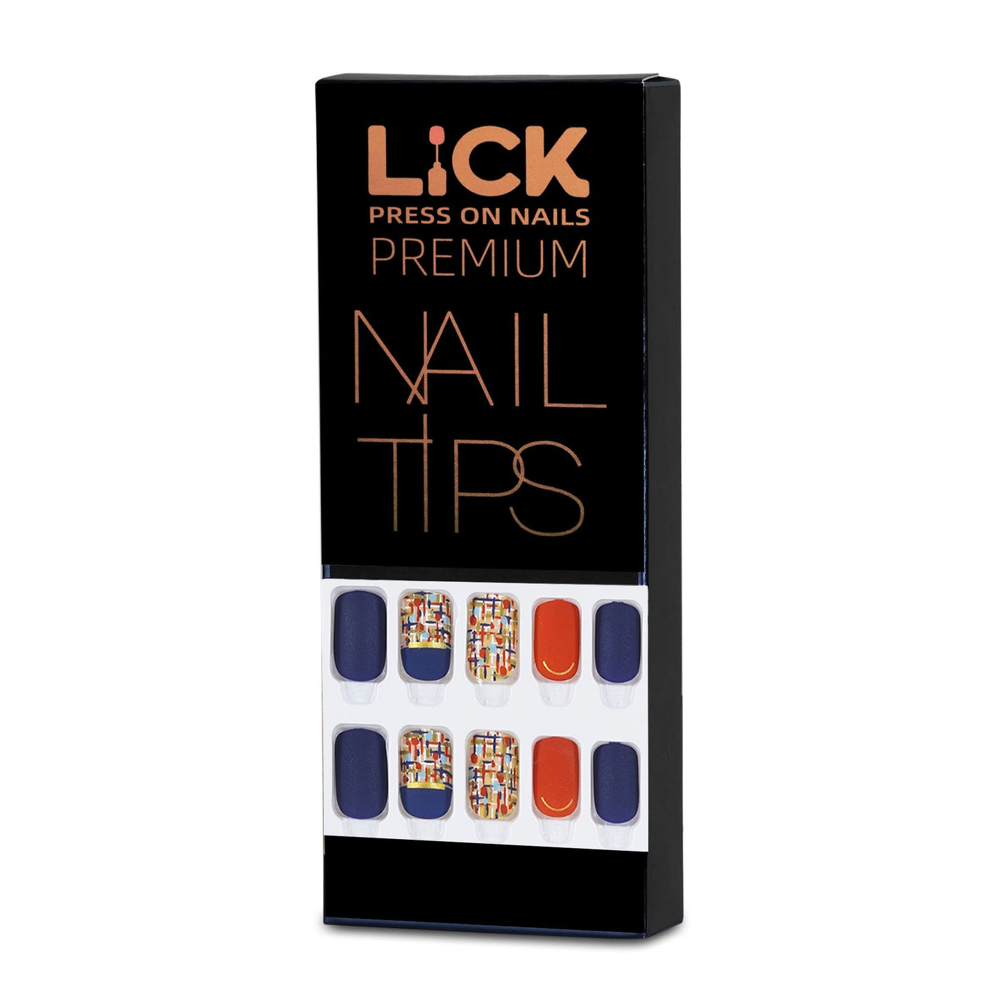 LICK NAILS Lavender Shade Square Press On Nails