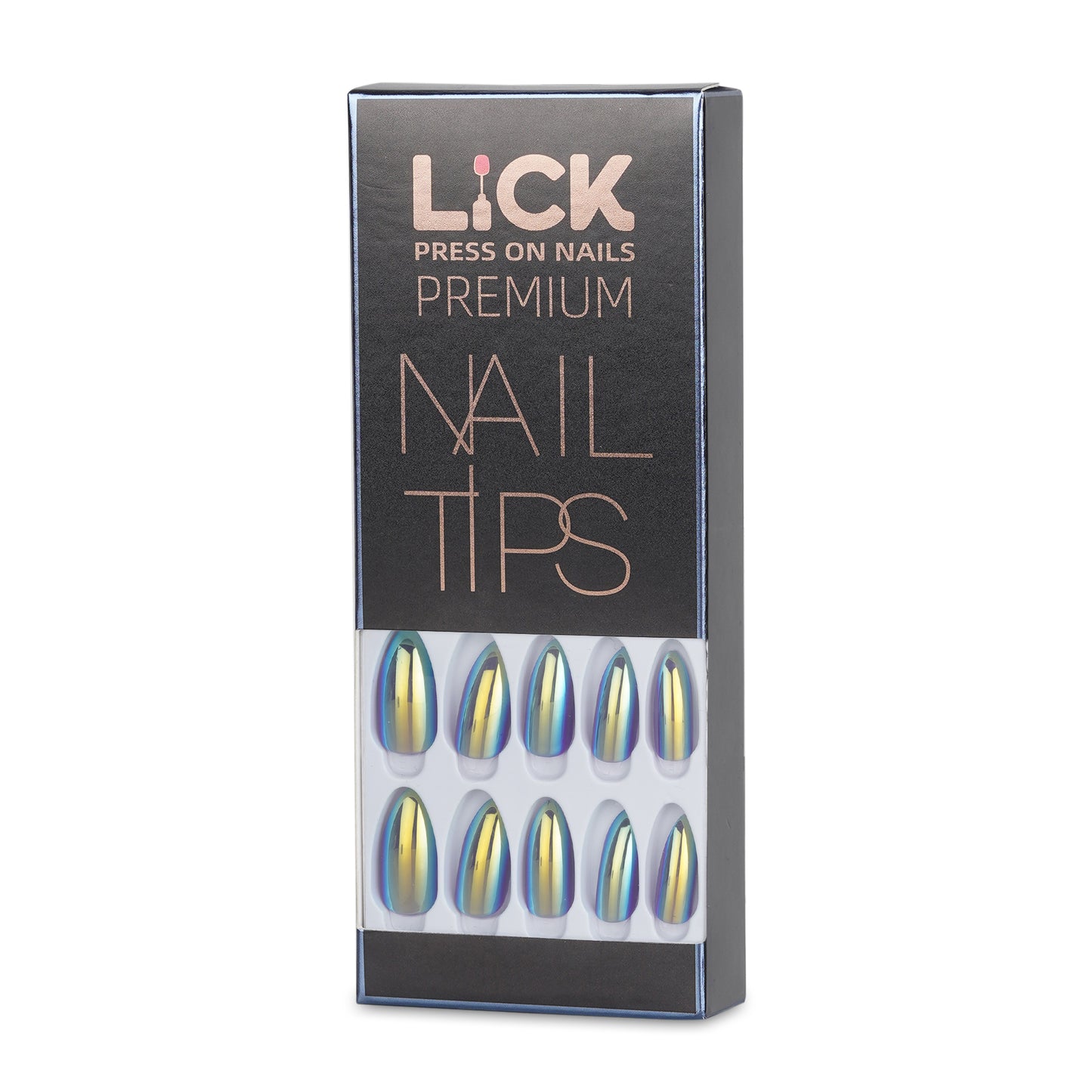 LICK NAILS White With Nude Pearl Press on Nails