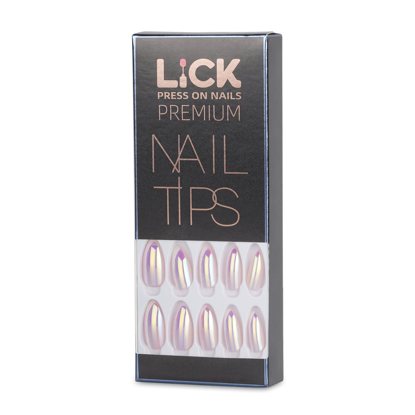 LICK NAILS Nude with glitter shade Press on Nails