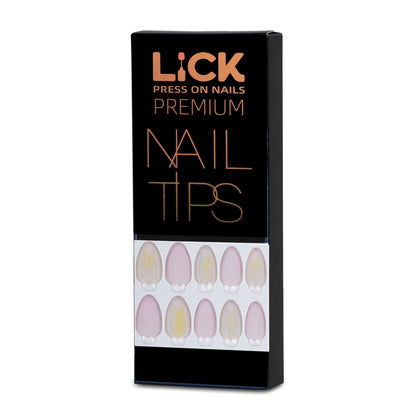 LICK NAILS Navy Blue with Stud Deisgn Press on Nails