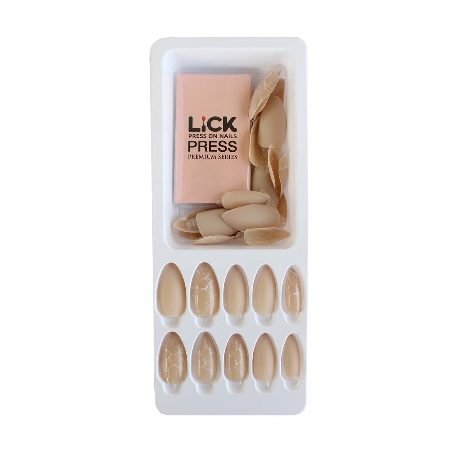 LICK NAILS Bottle green -shade Press on Nails