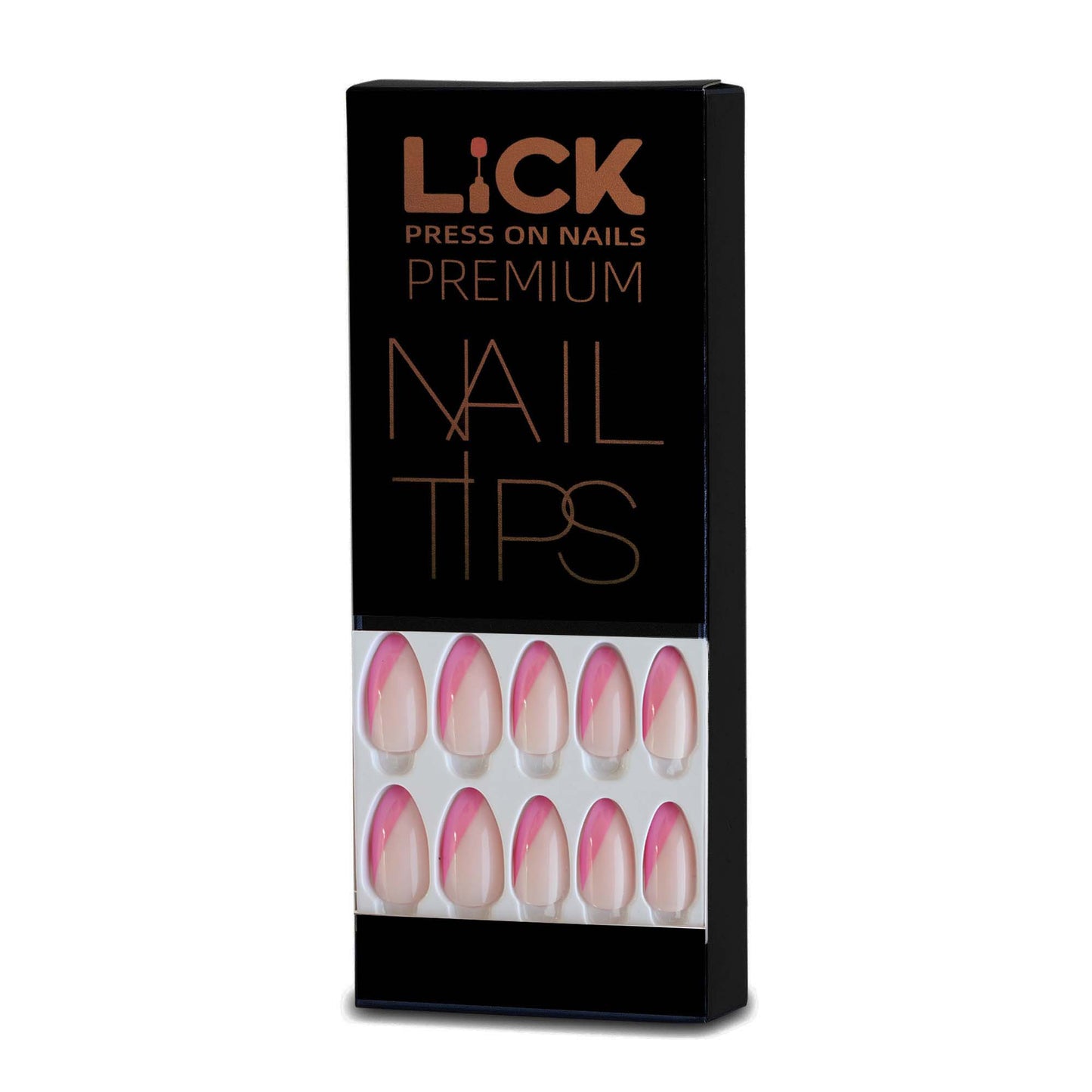 LICK NAILS French Pink Stilettos Press On Nails