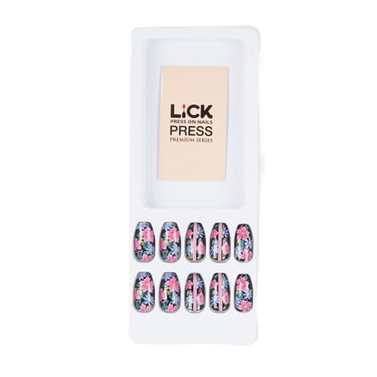 LICK NAILS French Style White Nail Press on Nails