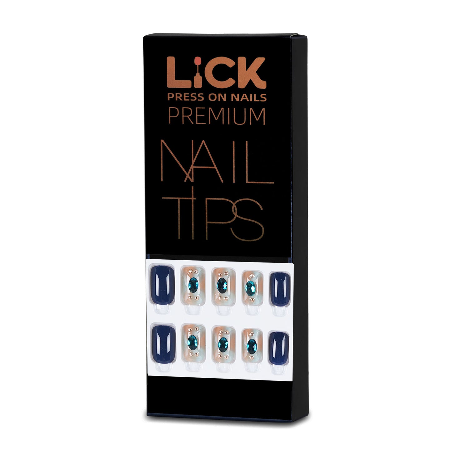 LICK NAILS Chromatic Pink Square Press on Nails