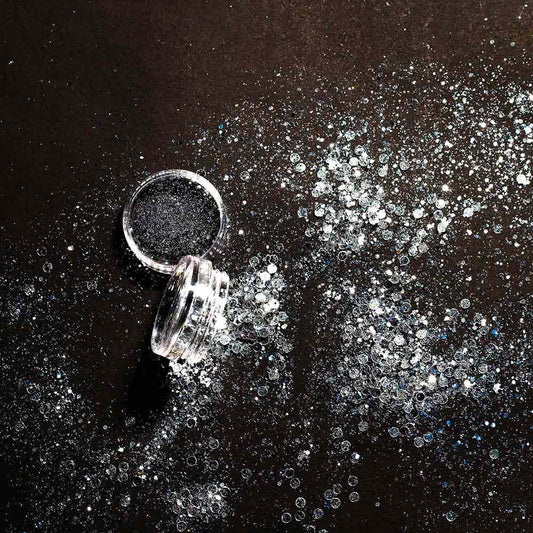 Lick Nails Silver Glitter Mix 1mm(one Box)