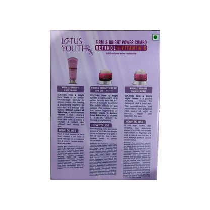 Lotus Herbals Youthrx Firm and Bright Power Combo Kit