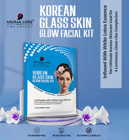 AROMA CARE KOREAN GLASS SKIN GLOW FACIAL KIT 185GM
