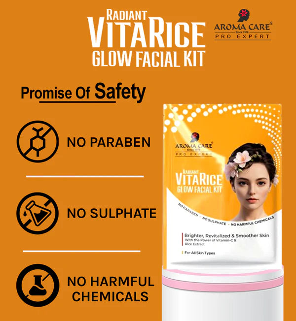AROMA CARE RADIANT VITARICE GLOW FACIAL KIT 185GM