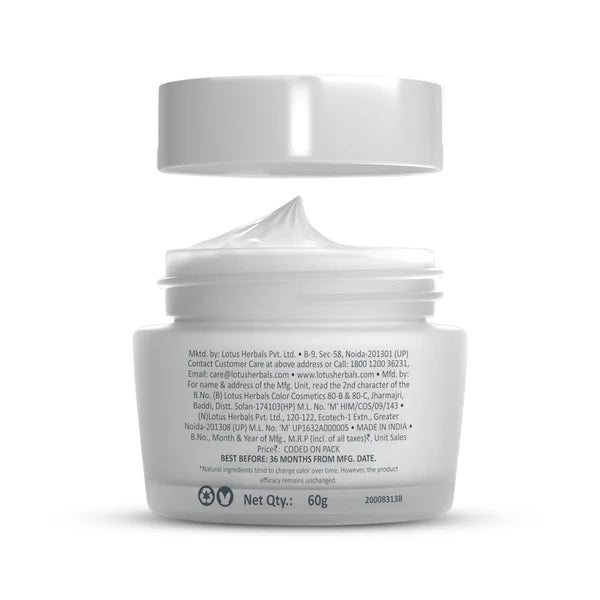 Lotus Herbal WhiteGlow Skin Brightening & Nourishing Night Cream 60GM
