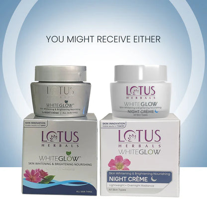Lotus Herbal WhiteGlow Skin Brightening & Nourishing Night Cream 60GM